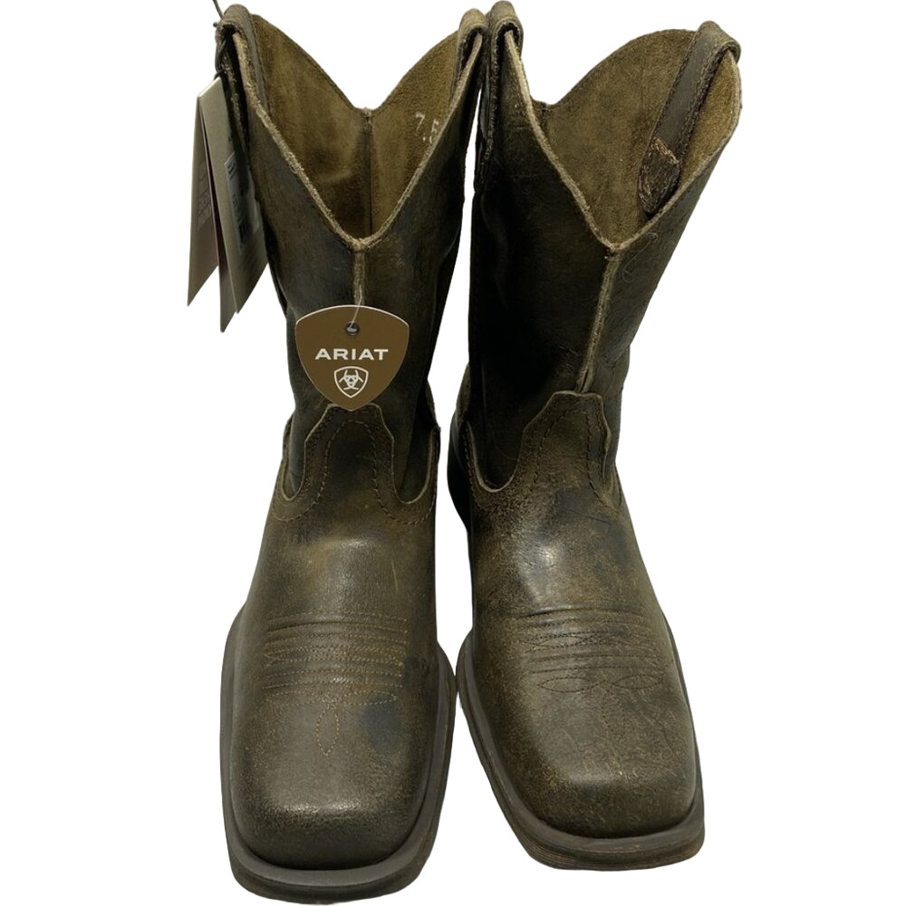 NEW ARIAT Mens Rambler Cowboy Boots Size 7.5D Square Toe Antiqued-Look Mid